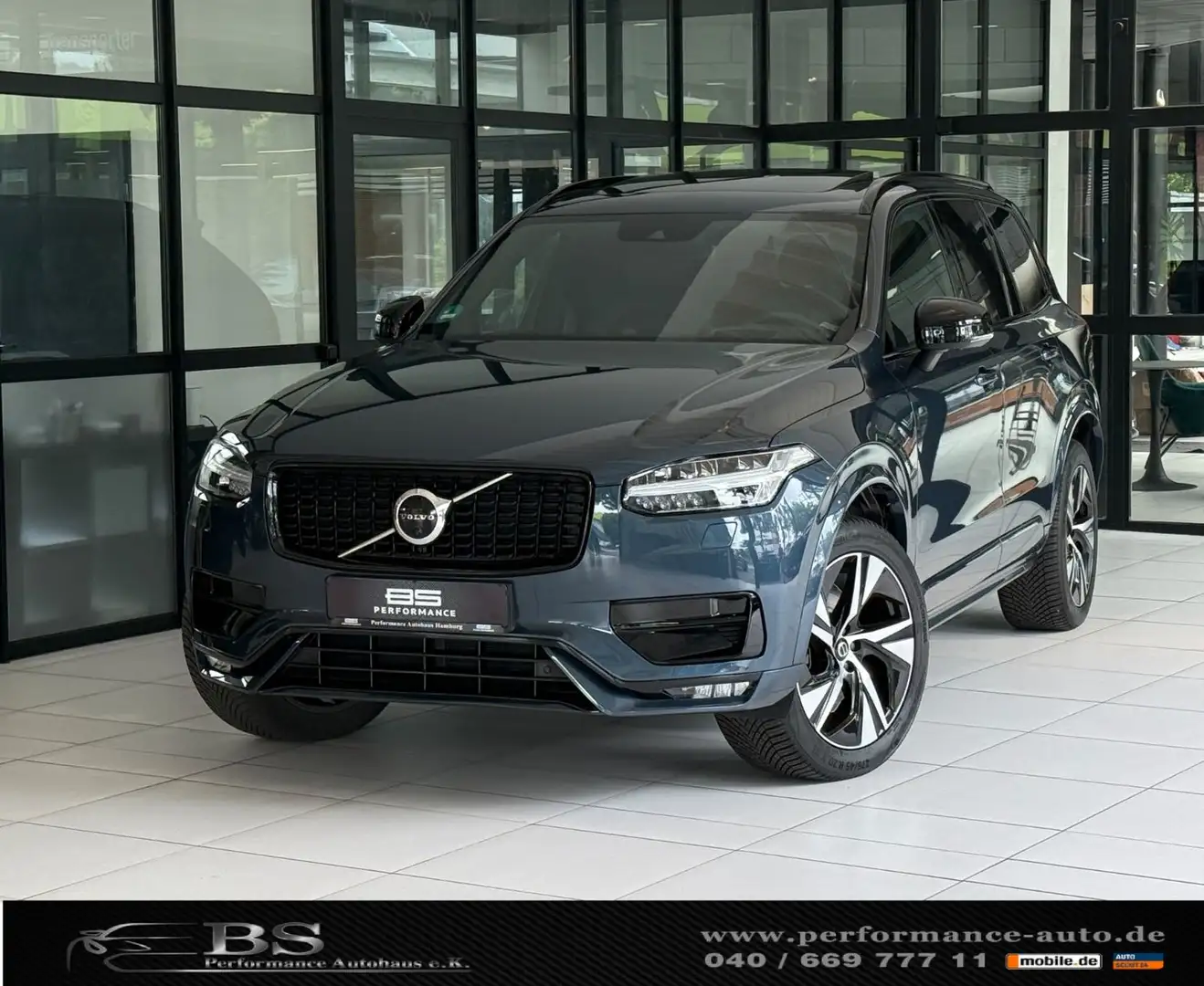 Volvo XC90 B5 AWD |R-DESIGN|ACC|PANO|HEAD-UP|K-GO|7-S Bleu - 1
