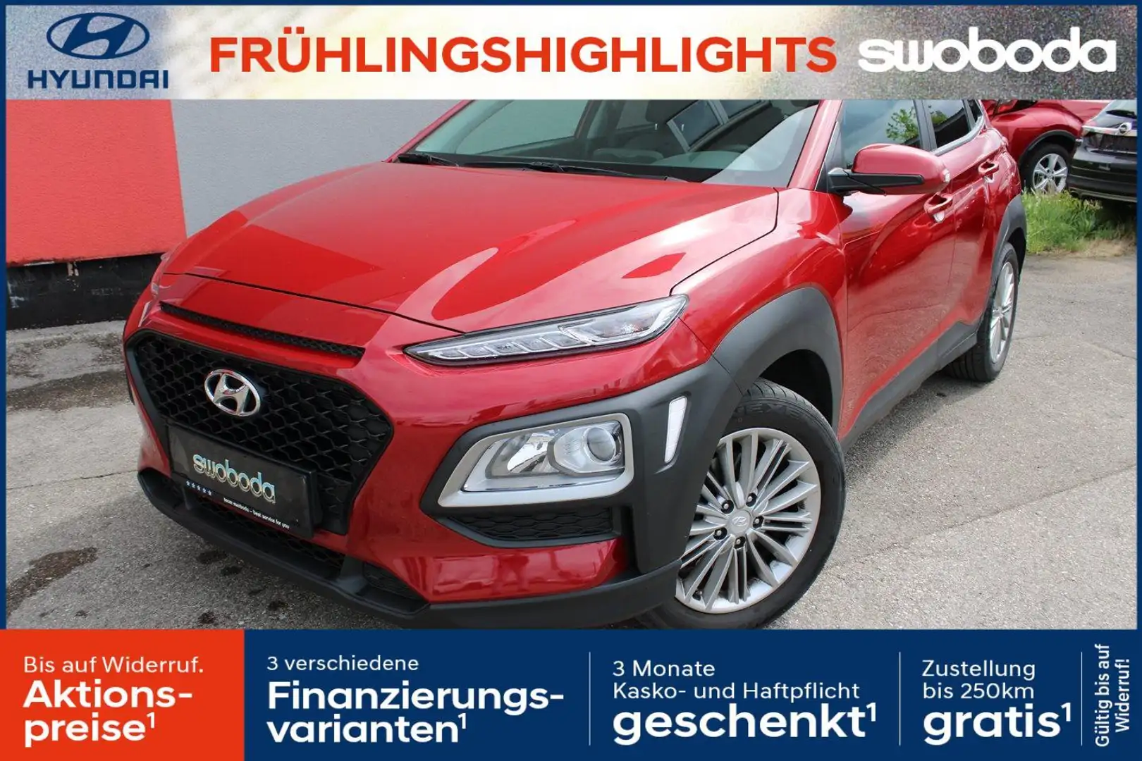 Hyundai KONA Kona 1,6 CRDi 4WD Level 3 Plus DCT Rot - 1
