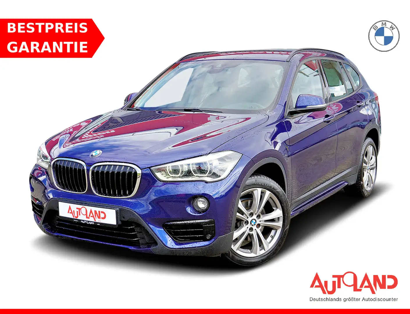 BMW X1 sDrive 18 i Sport Line LED Navi Kamera PDC Blau - 1