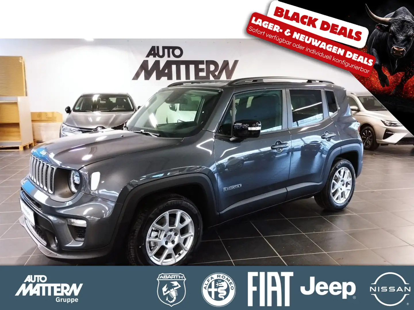Jeep Renegade Limited 1.5l MHEV 48 V Mild-Hybrid FWD Grijs - 1