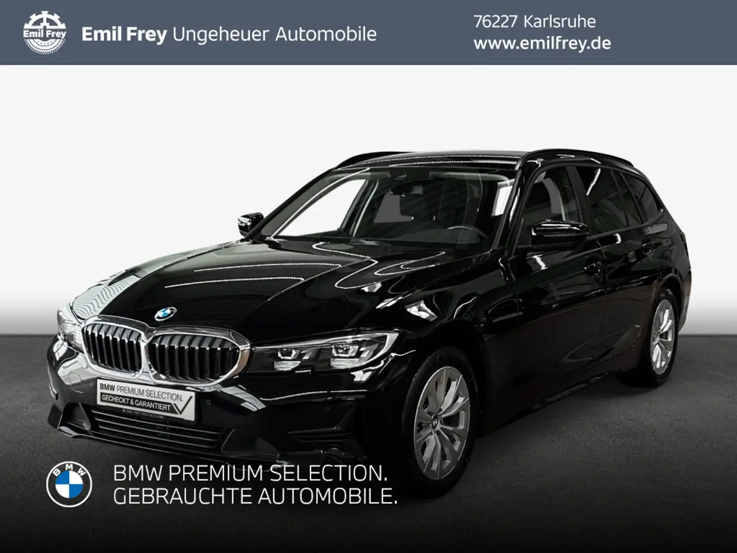 BMW 320 d Touring Aut. Advantage, AHK, Alarmanlage, Sit Negro - 1