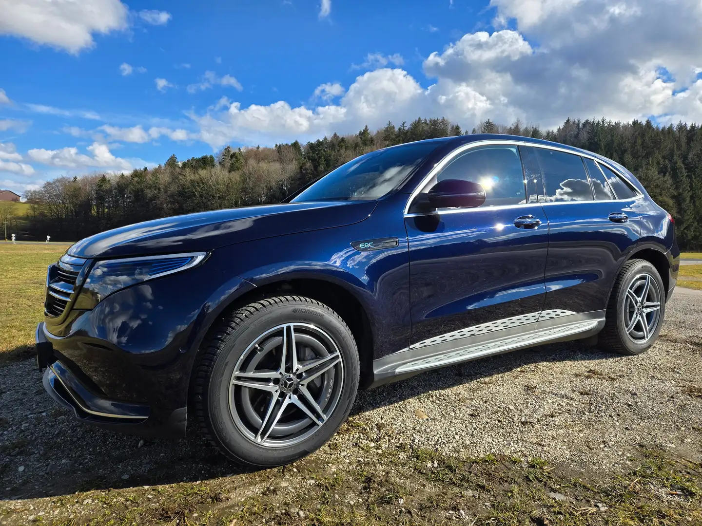 Mercedes-Benz EQC 400 4MATIC 80kWh Aut. MultiBeam 360° Memory JungeStern Blauw - 1
