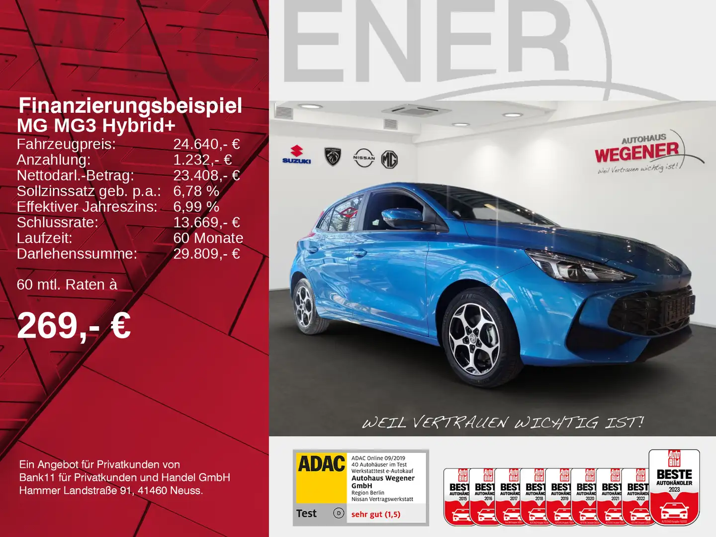 MG MG3 Luxury Bleu - 2