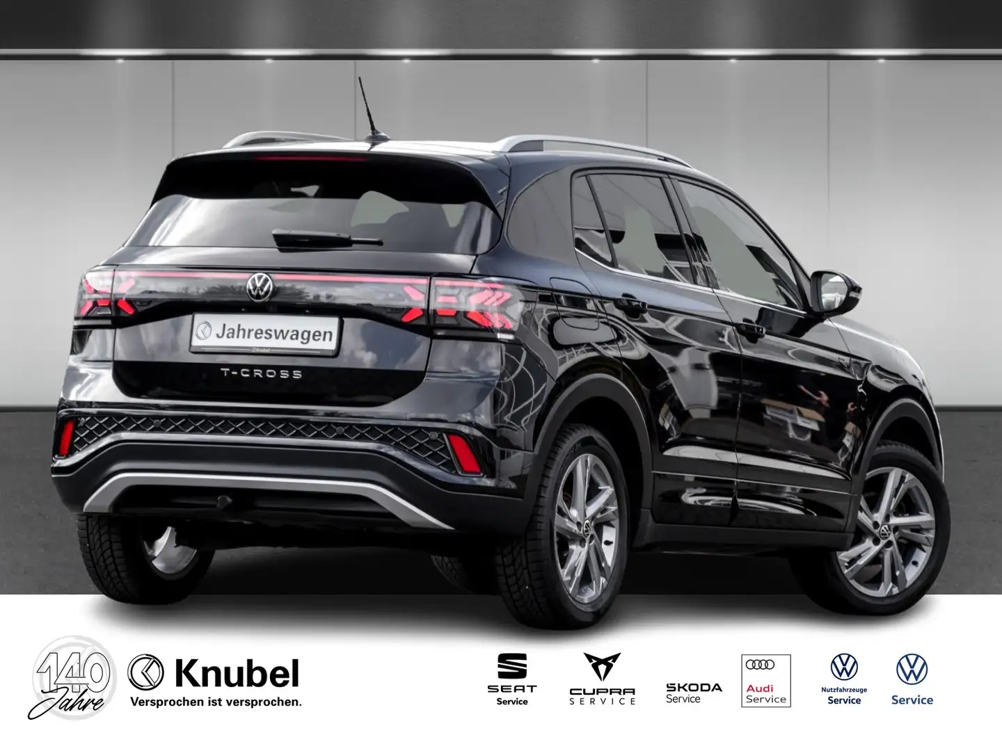 Volkswagen T-Cross R-Line 1.5 TSI DSG IQ.LIGHT/NAVI/AHK Schwarz - 2