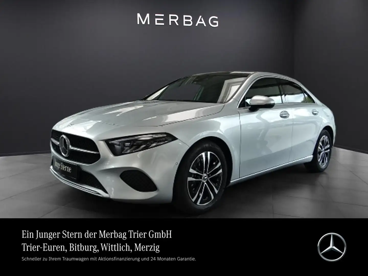 Mercedes-Benz A 200 *Limousine Progressive Pano Distro AHK Lim Silber - 1