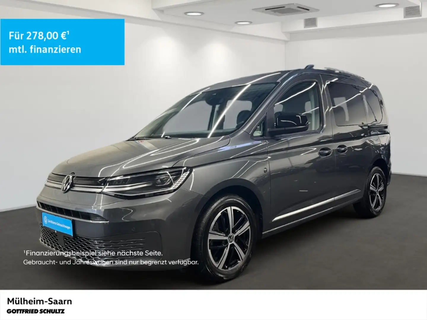 Volkswagen Caddy Kombi 2.0 TDI SCR Style 5-Sitzer Kamera LED Navi Grau - 1