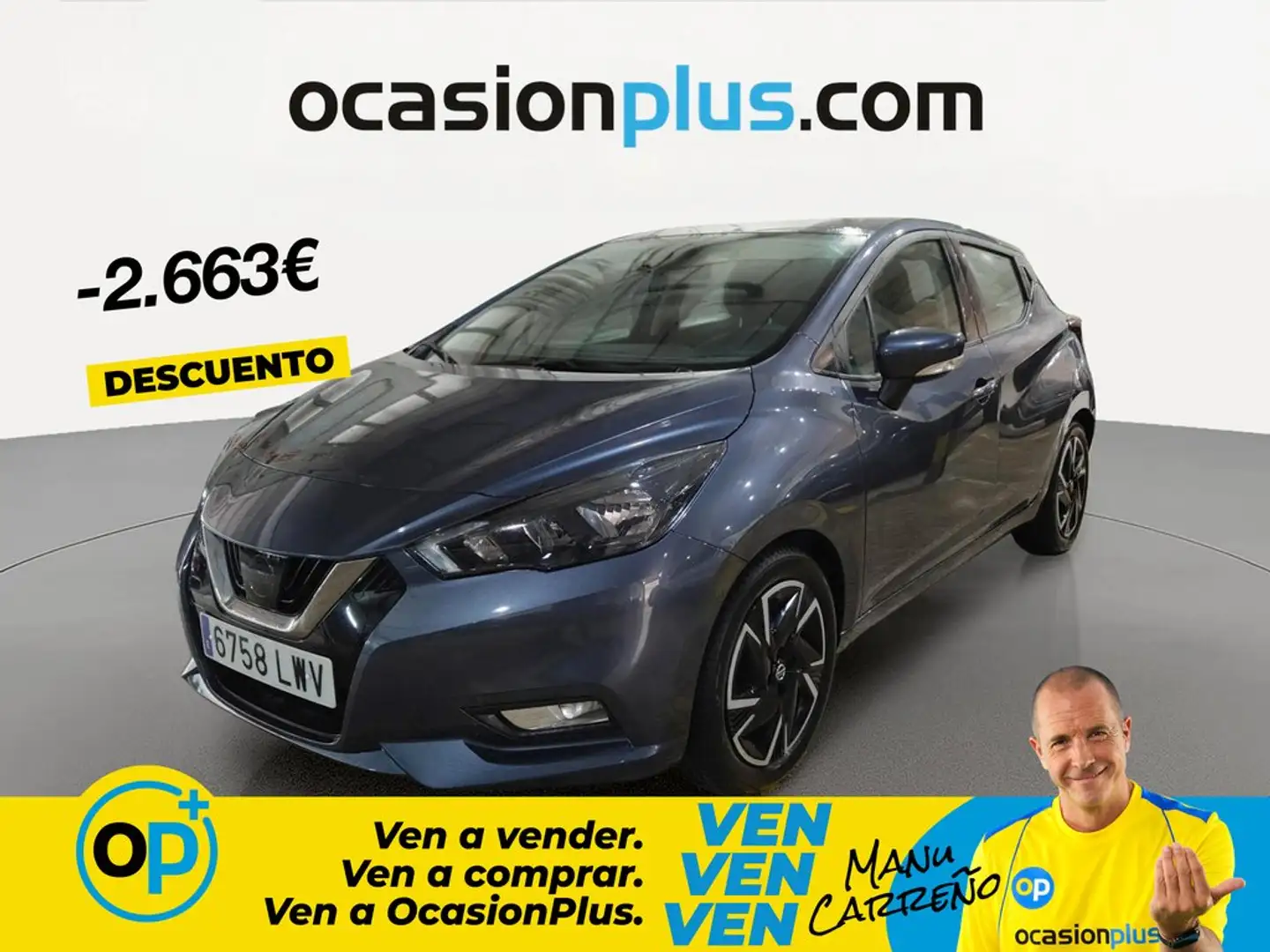 Nissan Micra IG-T Acenta 92 Azul - 1