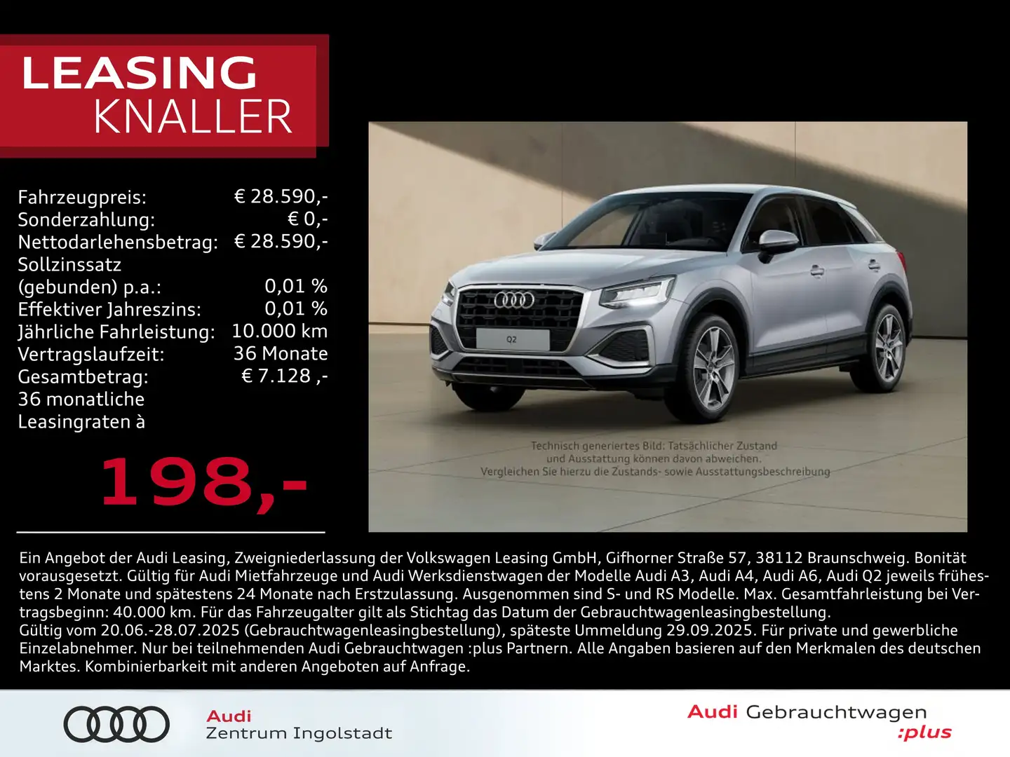Audi Q2 30 TFSI STHZG NAVI AHK ACC virt. 18" advanced Silber - 1