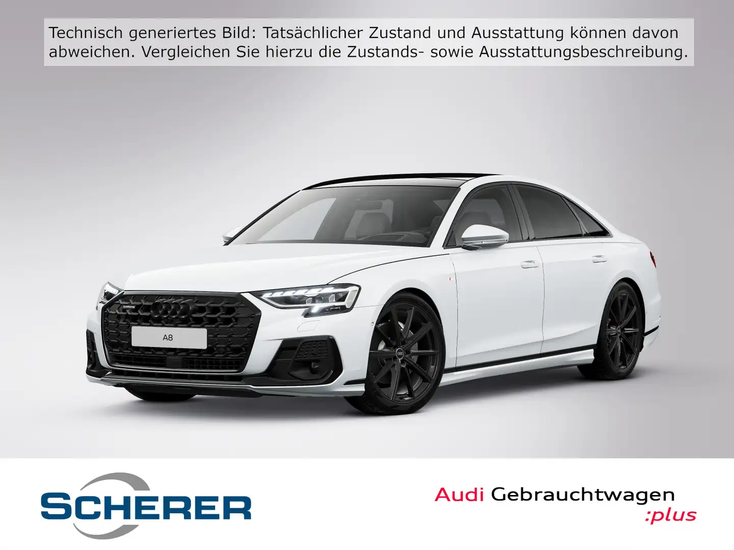 Audi A8 50 TDI S-line tiptronic  AHK 360° KAMERA HEAD Weiß - 1