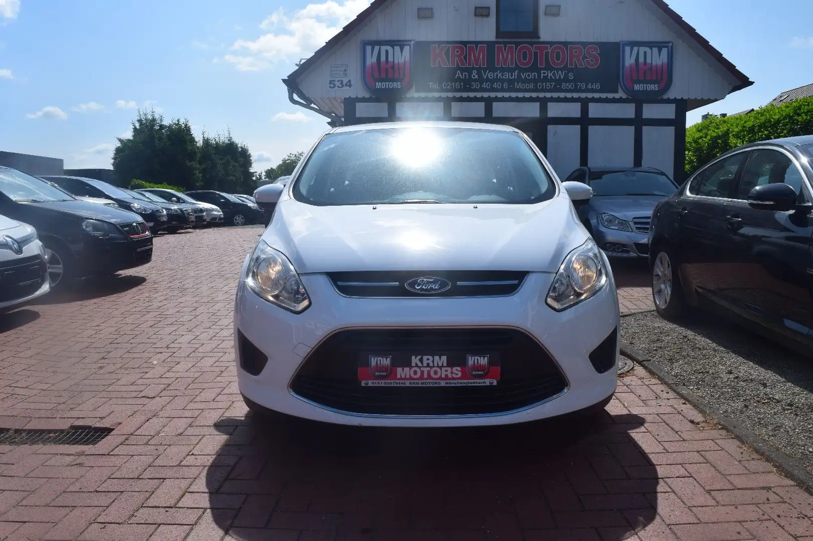 Ford C-Max TÜV/AU NEU,KLIMA,ABNEHMBARE AHK.,6 GANG Blanc - 1