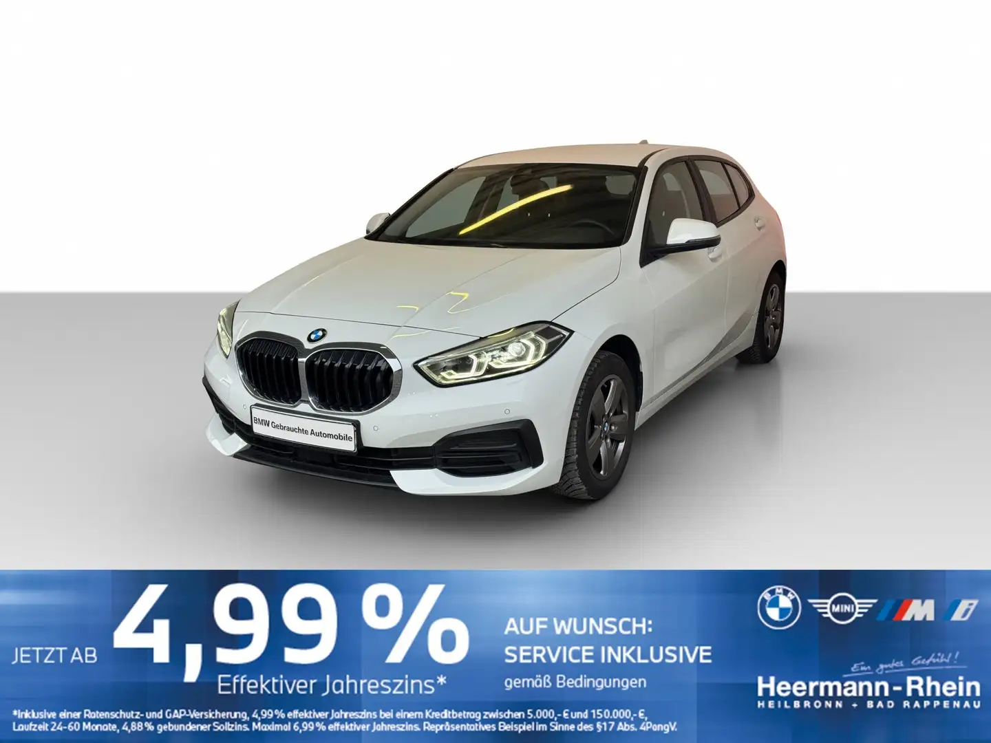 BMW 118 iA 5-trg. Advantage LiveCock.PDC.LED.SHZ.DAB Weiß - 2
