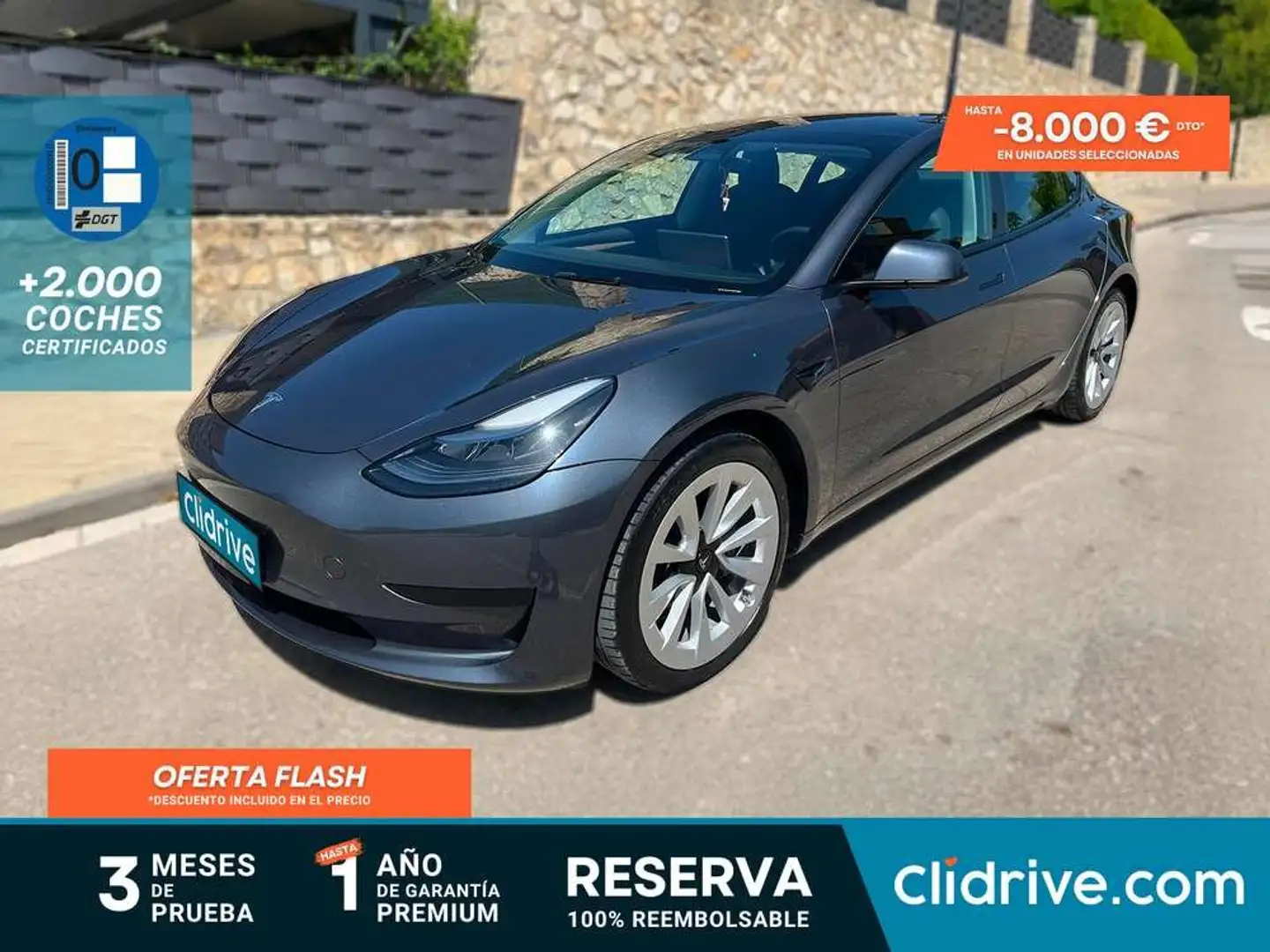 Tesla Model 3 RWD Gris - 1