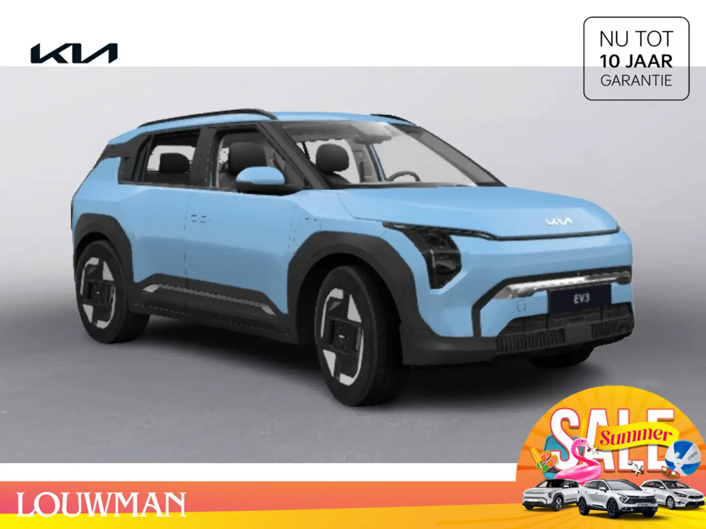 Kia EV3 Plus 58.3 kWh Elektrisch FWD Crossover Frost Blue Blauw - 1