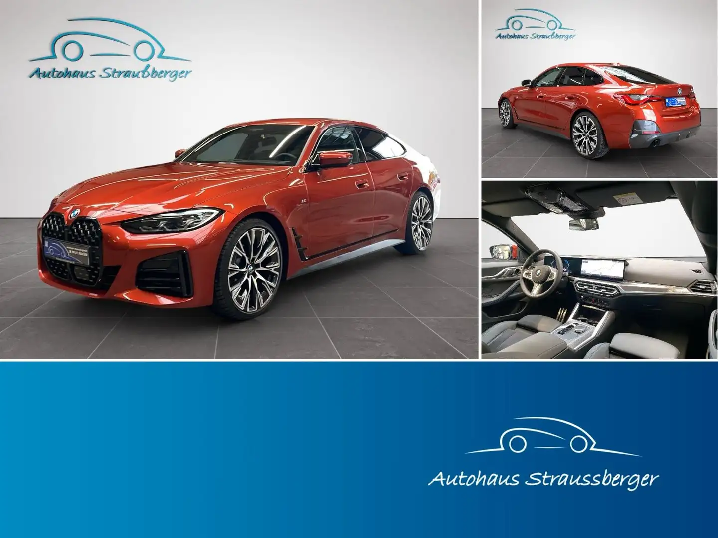 BMW 420 420xd GC M Sport AHK ACC STHZ H/K ALARM DAProf. Orange - 1