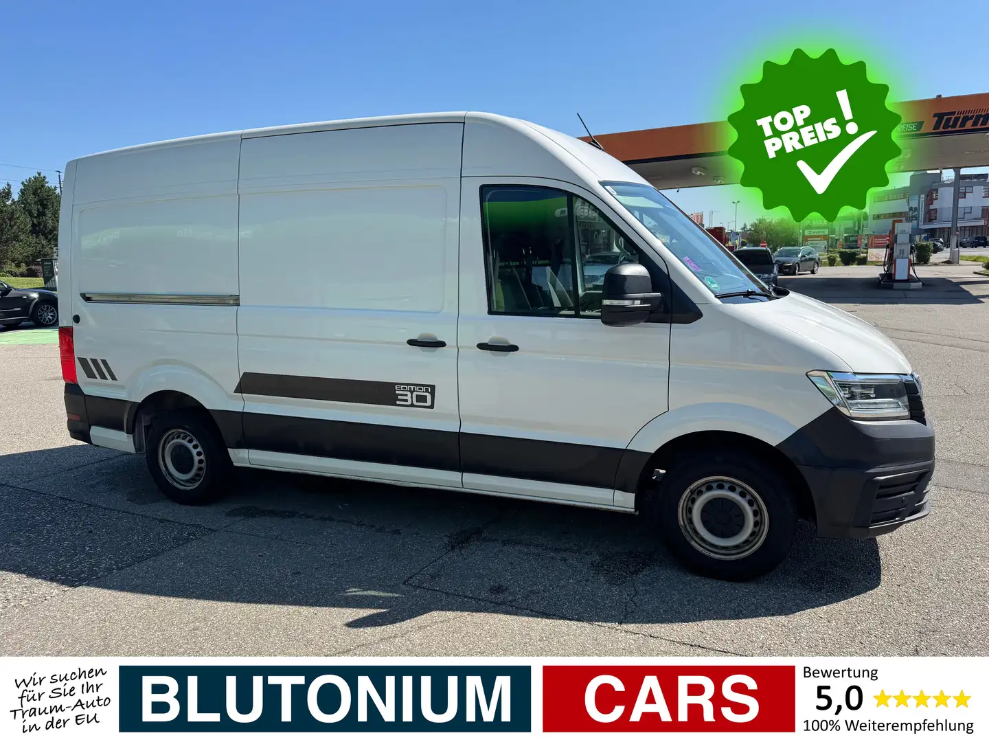 Volkswagen Crafter 35 mittellang *ACC*AHK*LED*CAM*VOLL* Weiß - 2