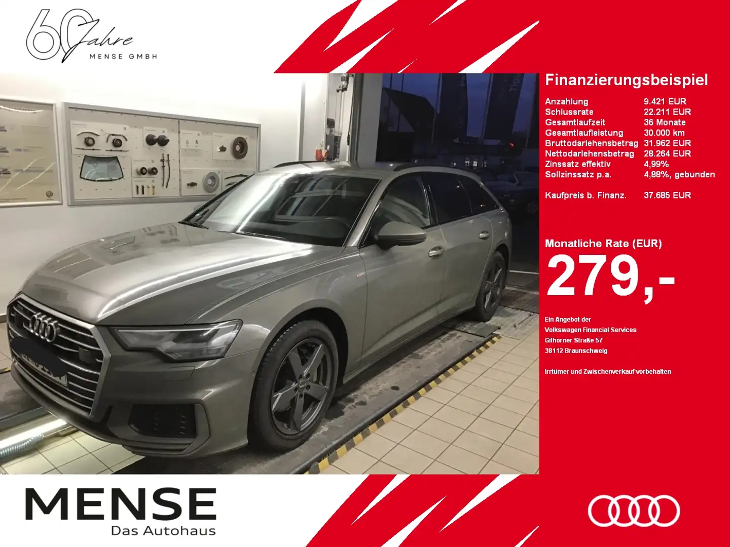 Audi A6 Avant 45 TDI quattro S tronic |FLA|ACC|Navi Šedá - 1