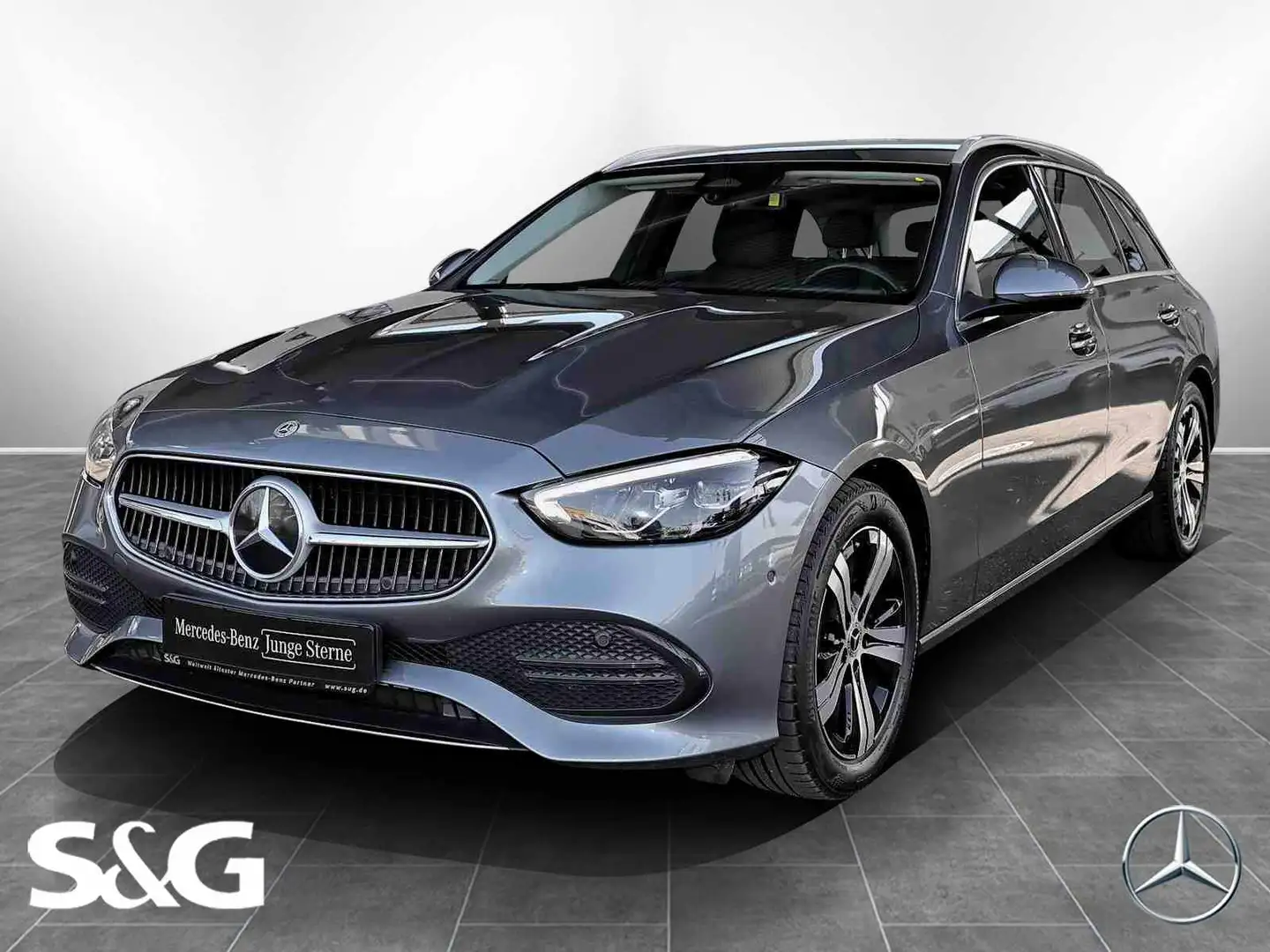 Mercedes-Benz C 220 d T AHK+TOTWINKEL+KAMERA+MBUX+LED+CARPLAY Grau - 1