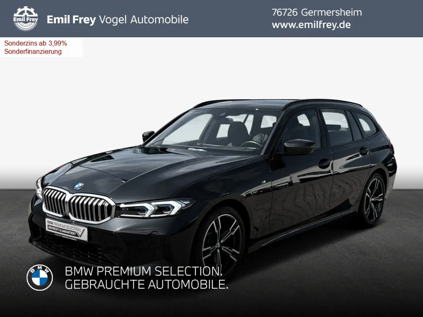 BMW 318 i Touring Aut. Schwarz - 1