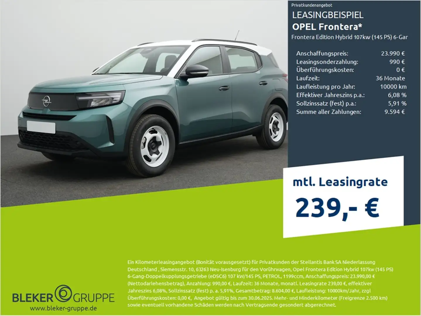 Opel Frontera Edition Hybrid 107kw (145 PS) 6-Gang-Doppelkupplun - 1