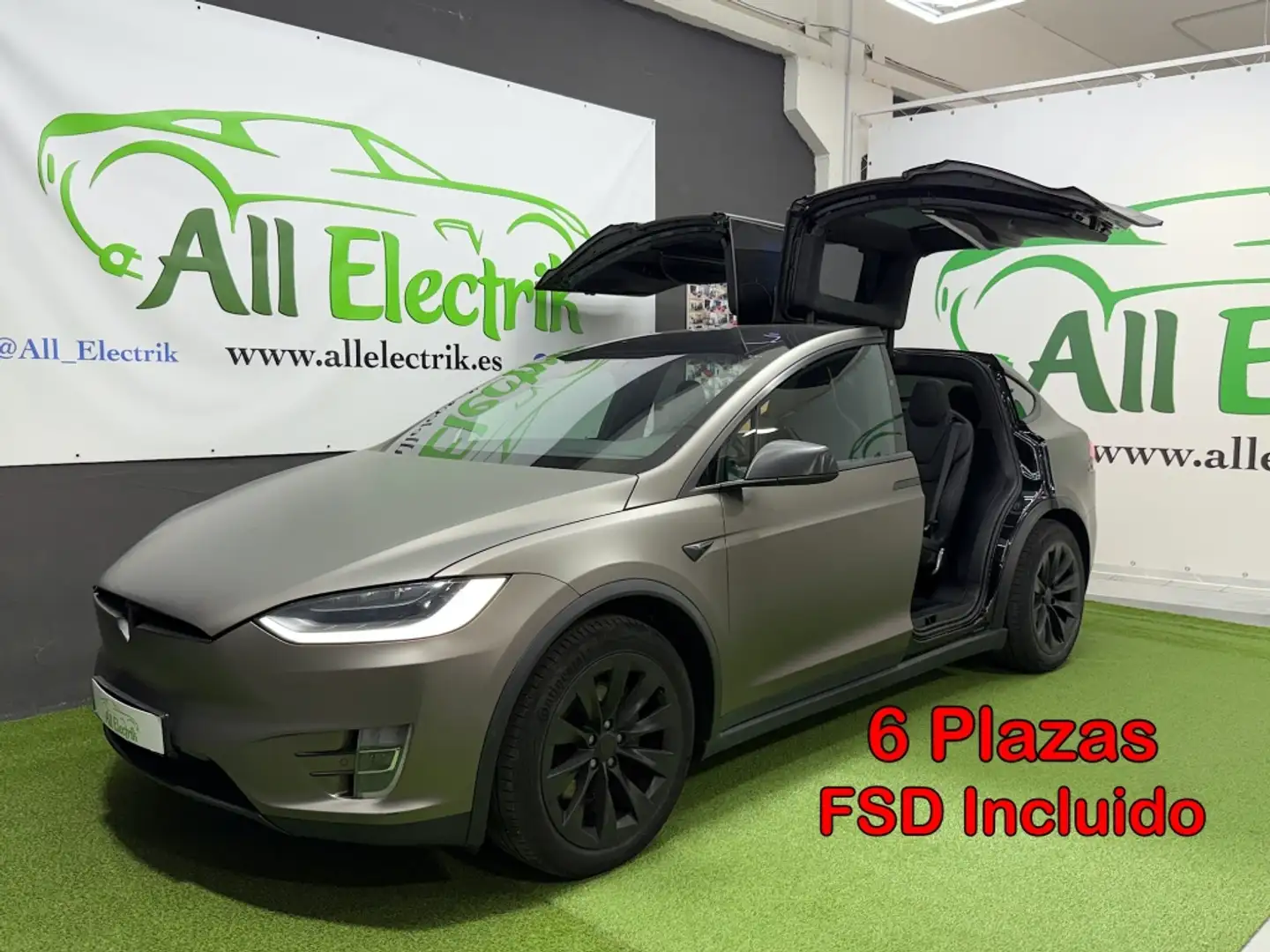 Tesla Model X 100D AWD Gris - 1