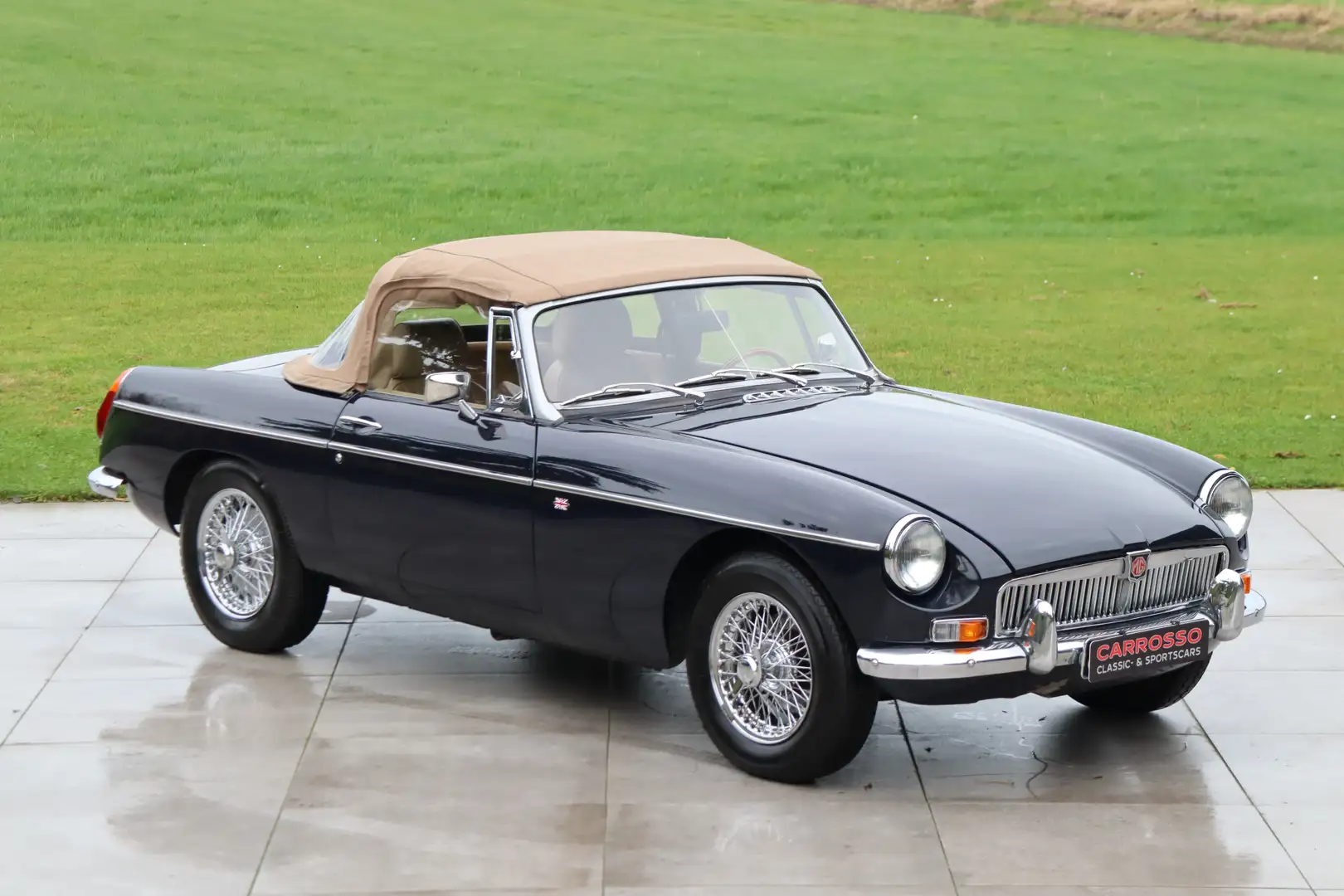 MG B Roadster Bleu - 1