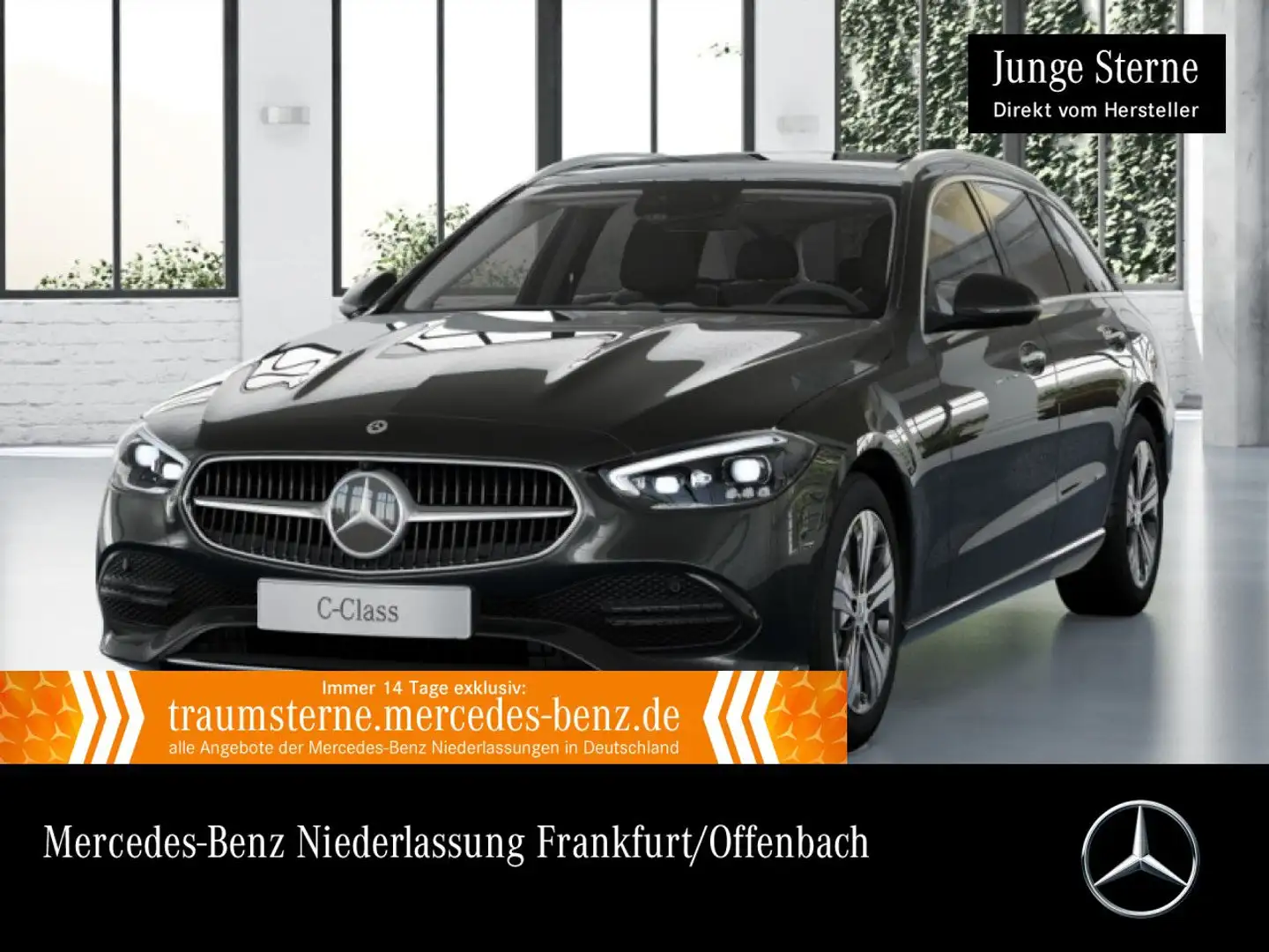 Mercedes-Benz C 300 e T AVANTG+PANO+360+KEYLESS+9G Grau - 1