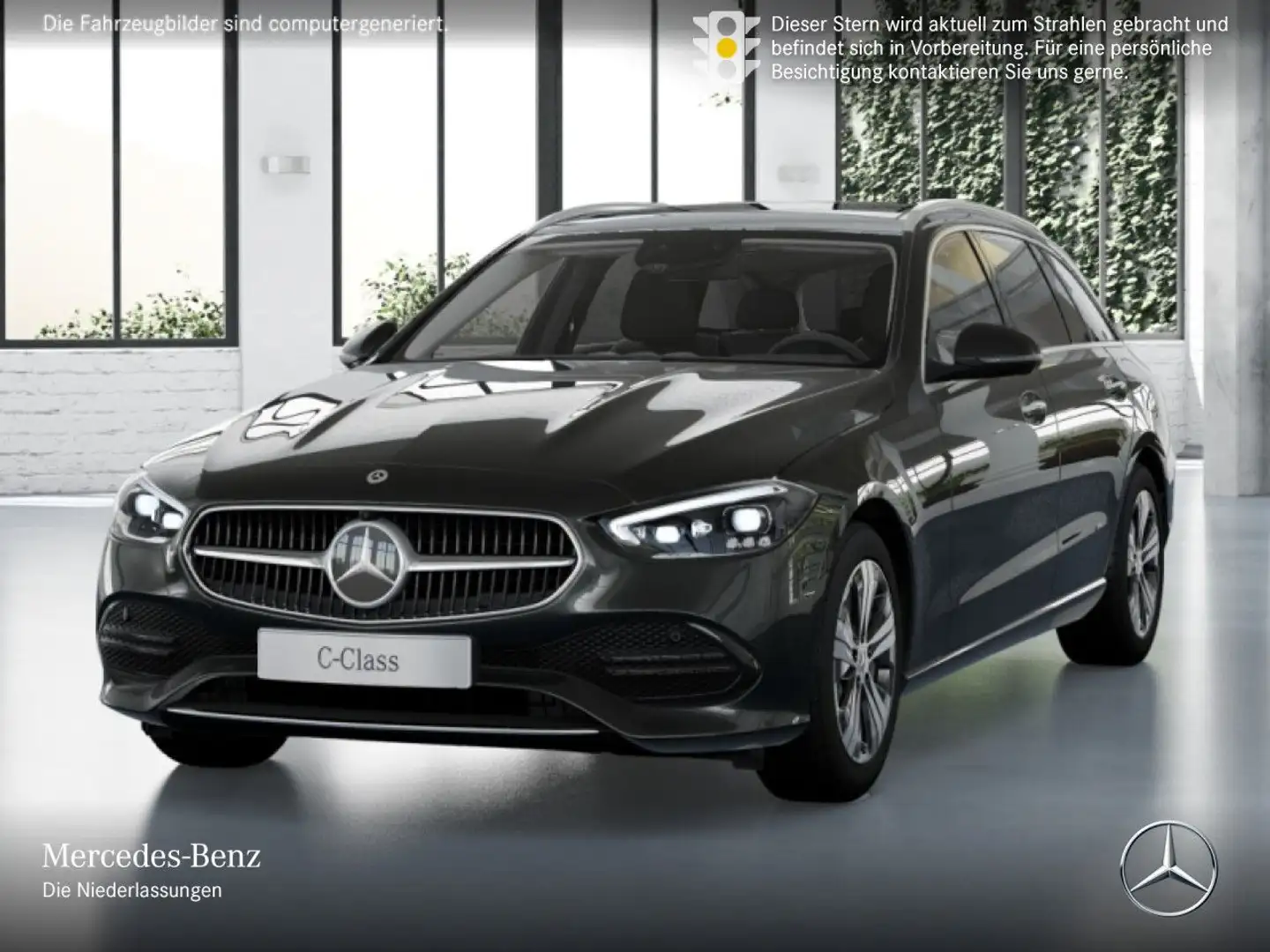 Mercedes-Benz C 300 e T AVANTG+PANO+360+KEYLESS+9G Grau - 2