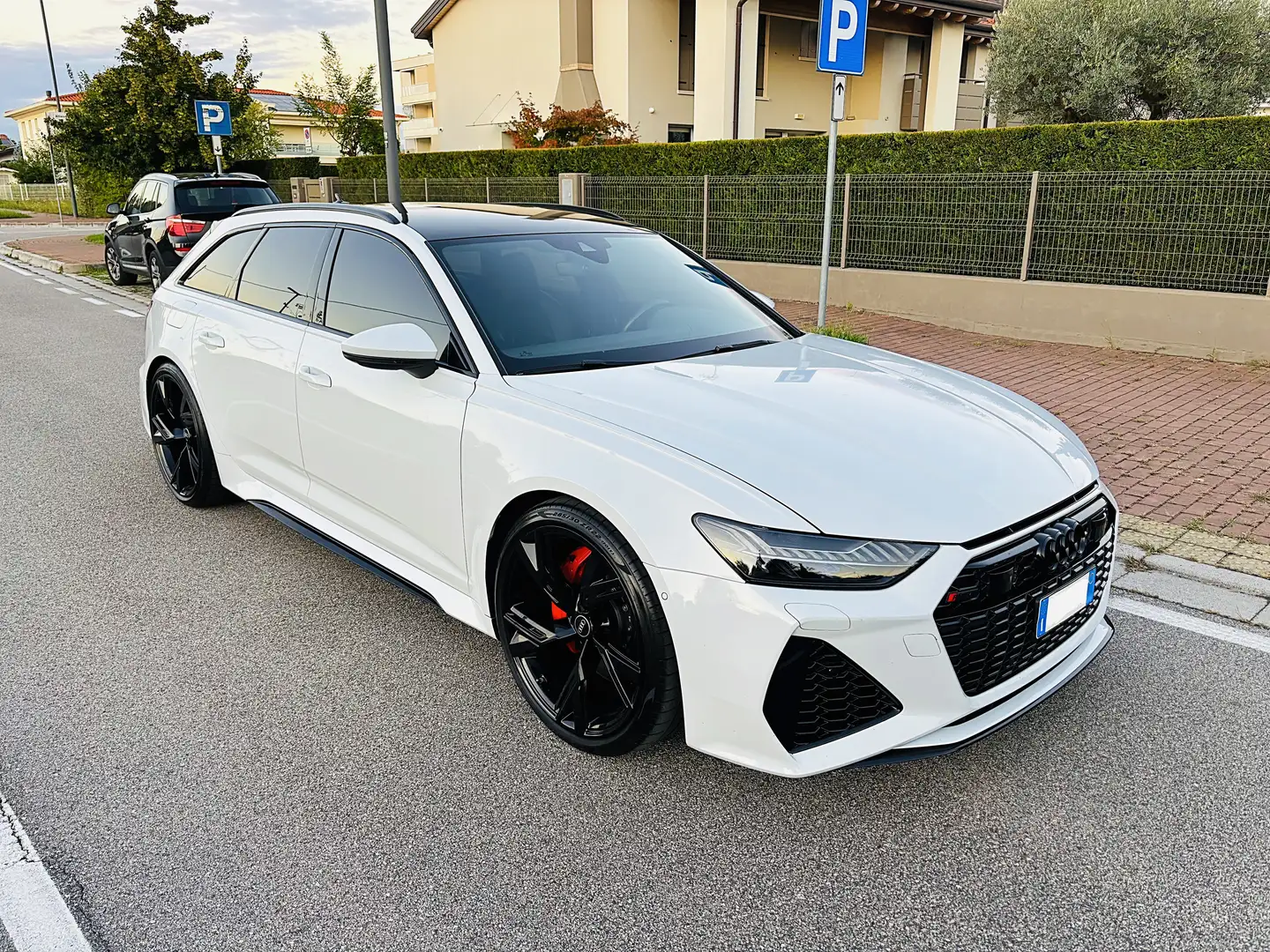 Audi RS6 OK PERMUTA Avant 4.0 mhev quattro CARBOCERAMICA Blanc - 1