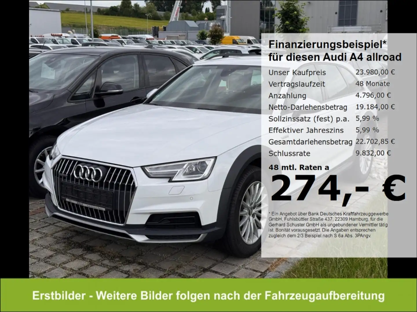 Audi A4 allroad quattro 2.0TDI*S-tro AHK Navi Bi-Xen Weiß - 1