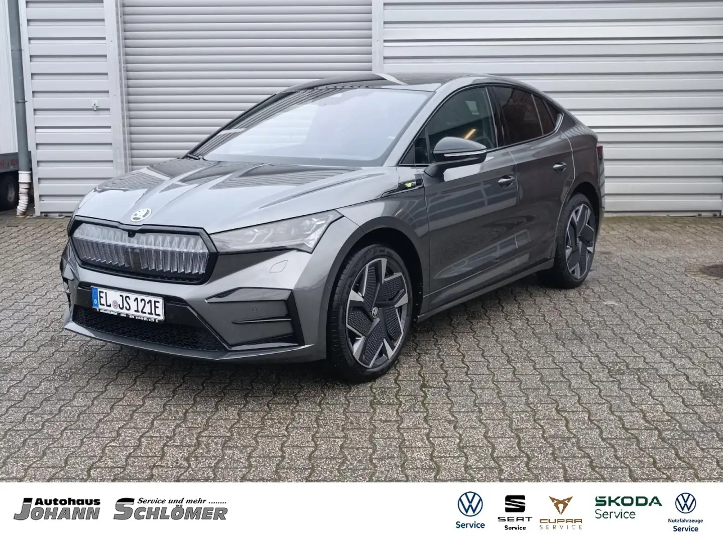 Skoda Enyaq iV Coupé RS Suite LEDER AHK NAVI KAMERA BT Klima Grau - 1
