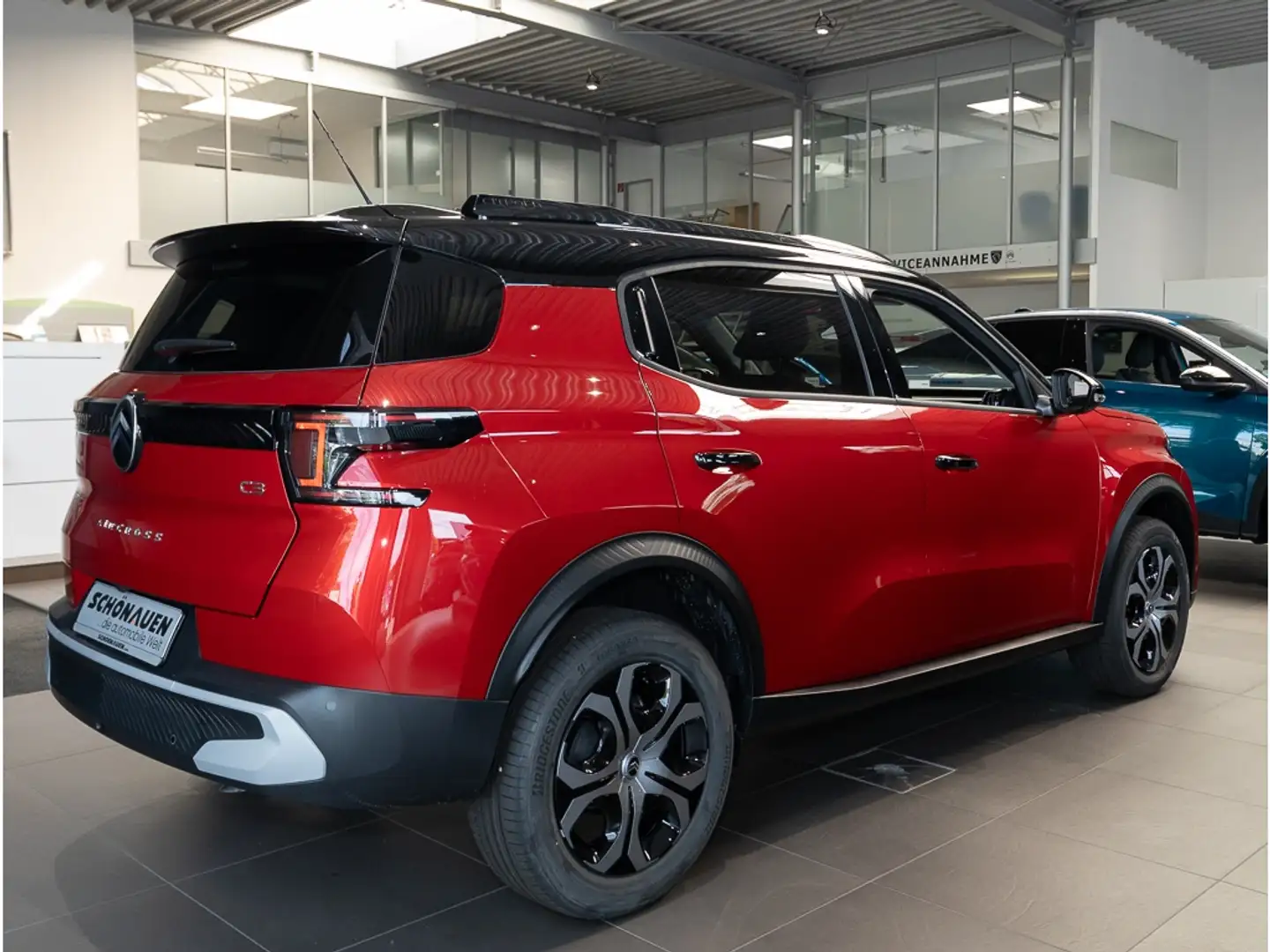Citroen C3 Aircross Turbo 100 Plus S&S +BC+KLIMA+PDC+RFK+ Rot - 2