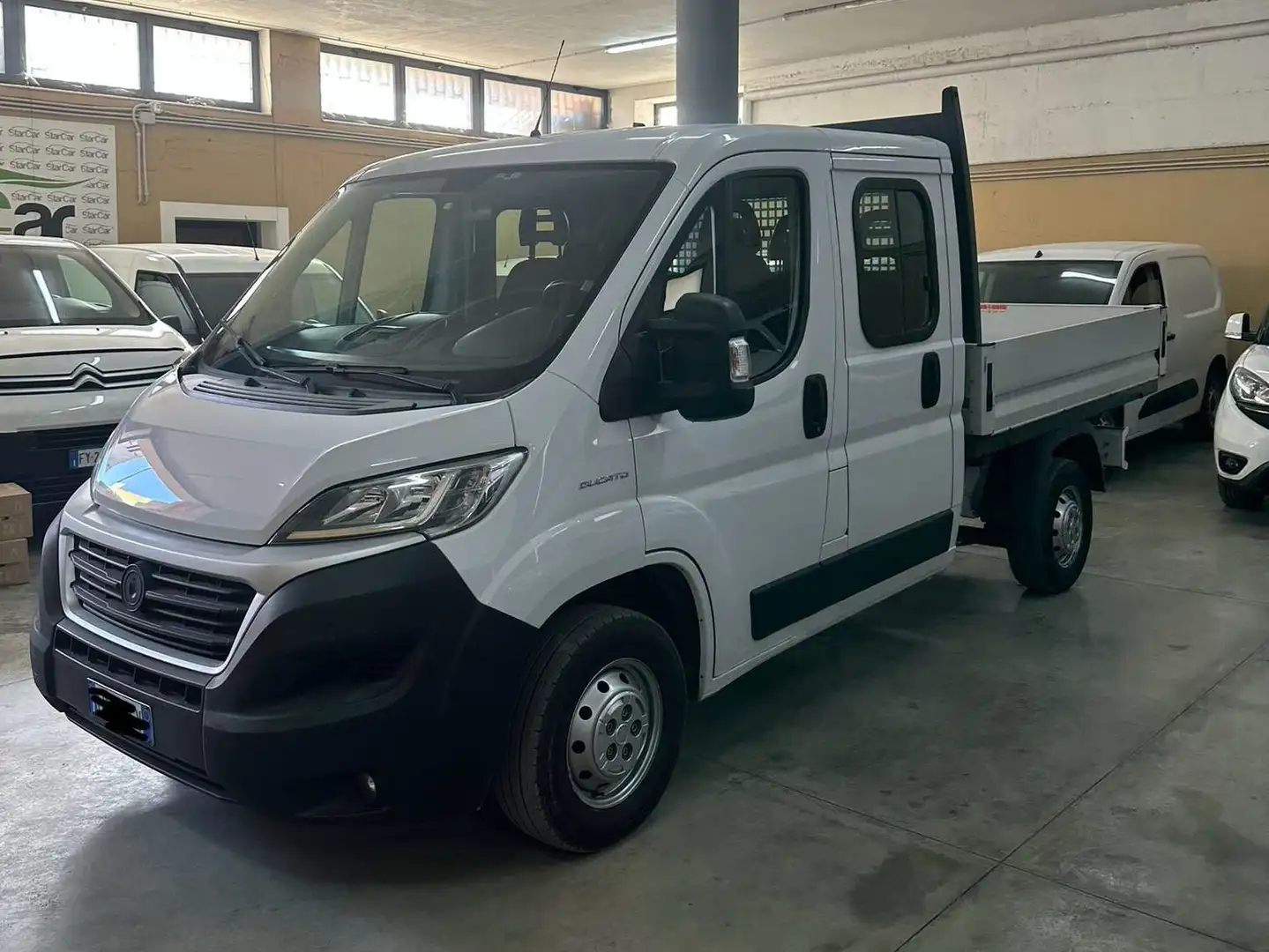 Fiat Ducato 2.0 M-jet 115CV DOPPIA CABINA 7 Posti CASSONE Blanc - 1