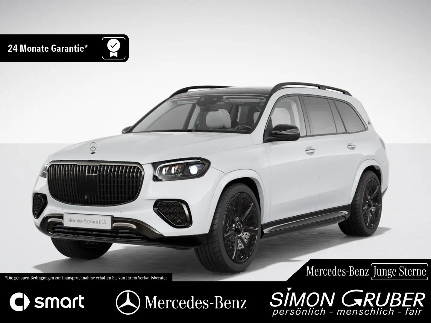 Mercedes-Benz GLS 600 4M Maybach Manufaktur Leder Night Series Weiß - 1