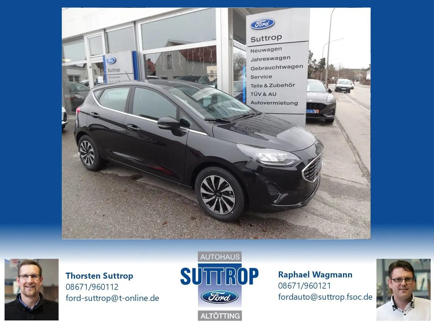 Ford Fiesta Titanium Schwarz - 1