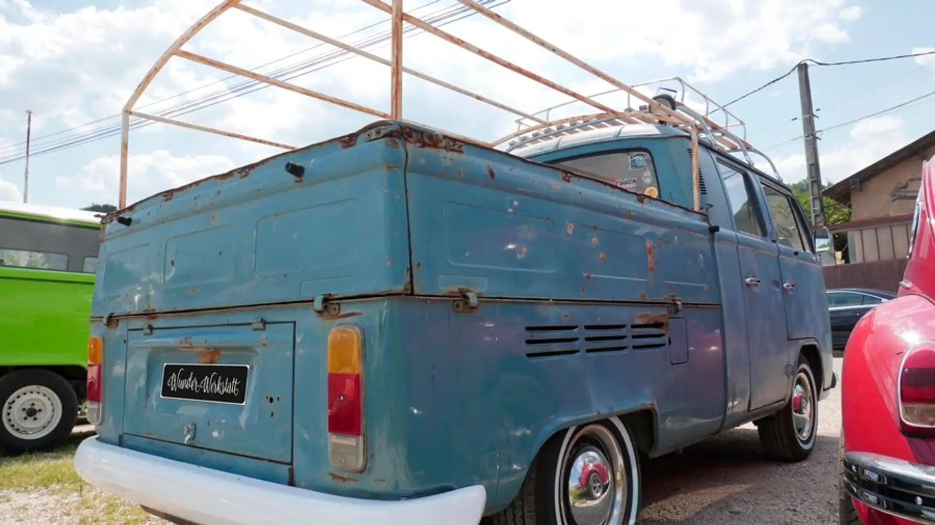 Volkswagen T2 Double Cabine, Moteur 2.0 Injection Bleu - 2