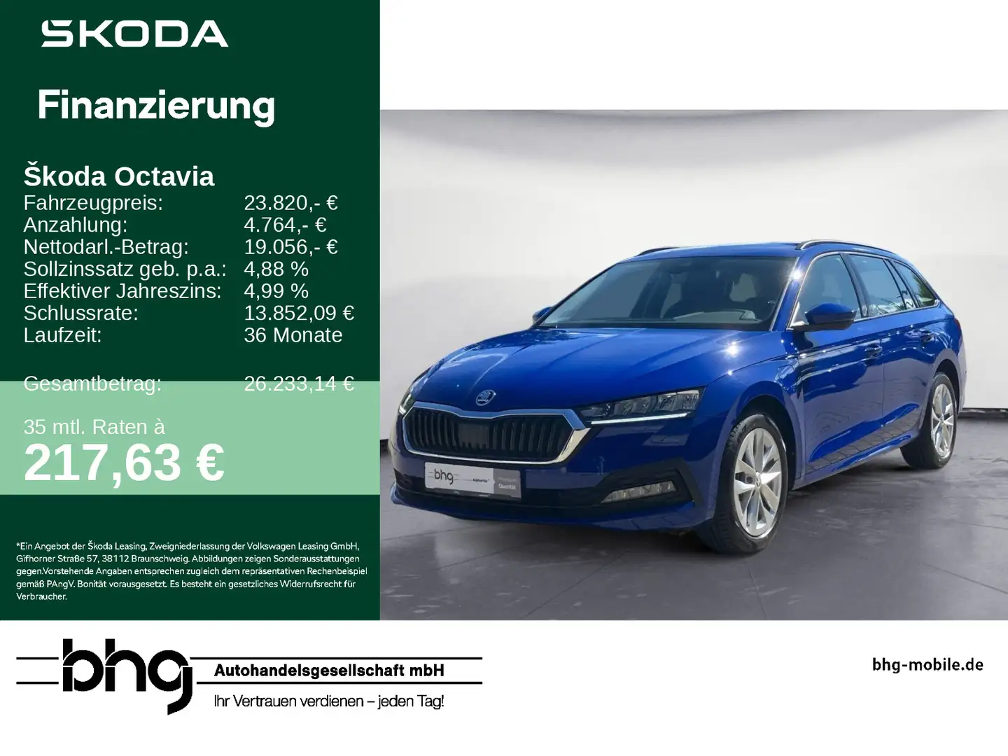 Skoda Octavia Combi 1.4 TSI iV DSG Ambition Blauw - 1