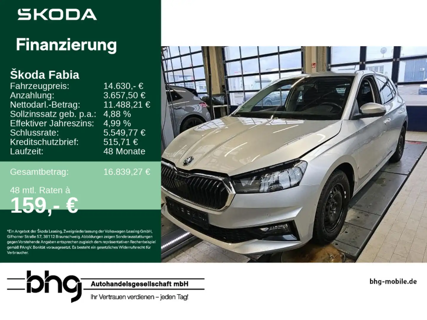 Skoda Fabia FABIA Tour 1,0 TSI  5-Gang mech Argento - 1