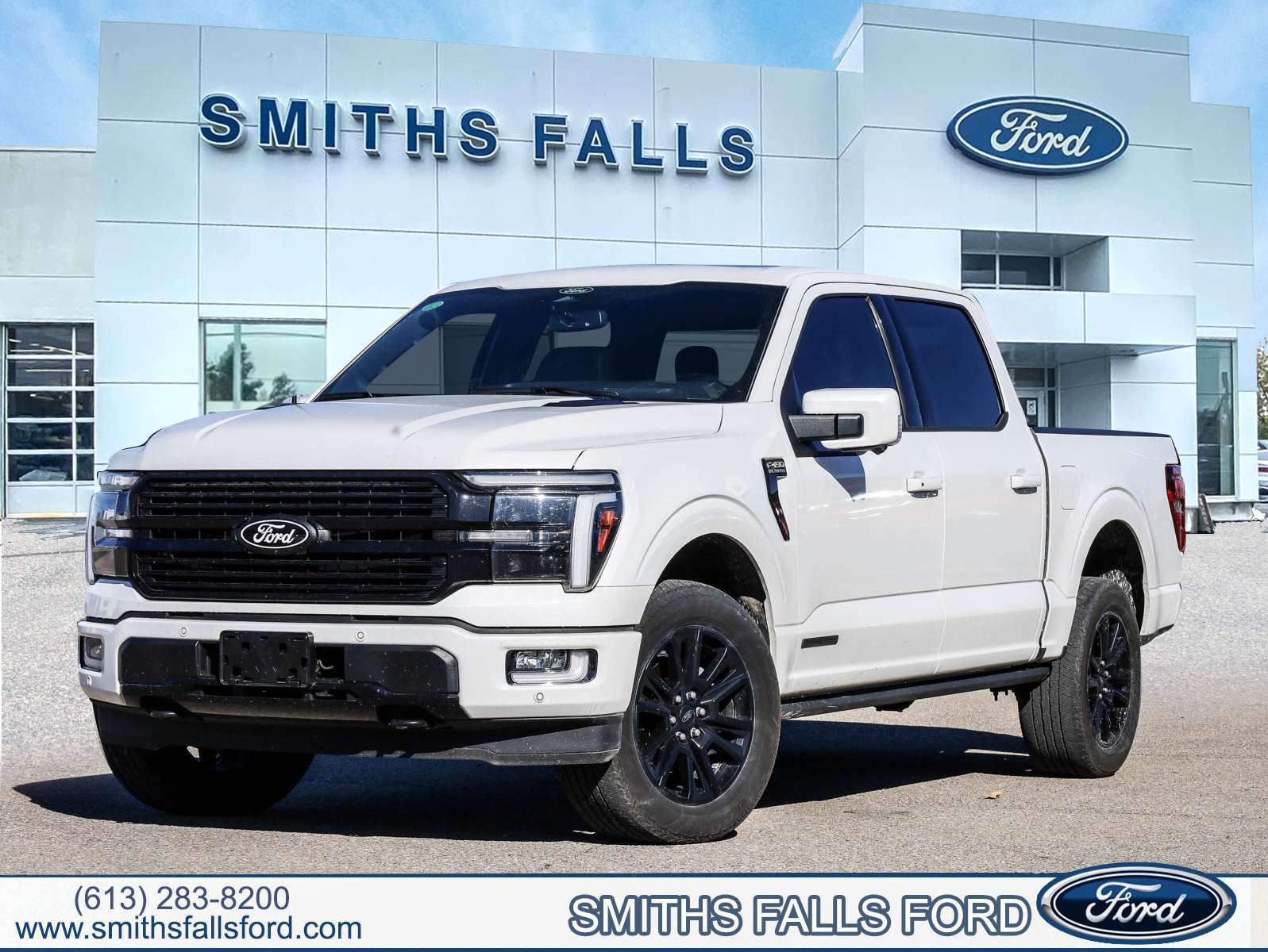 White 2025 Ford F-150 Pickup Truck Four-Wheel Drive Automatic