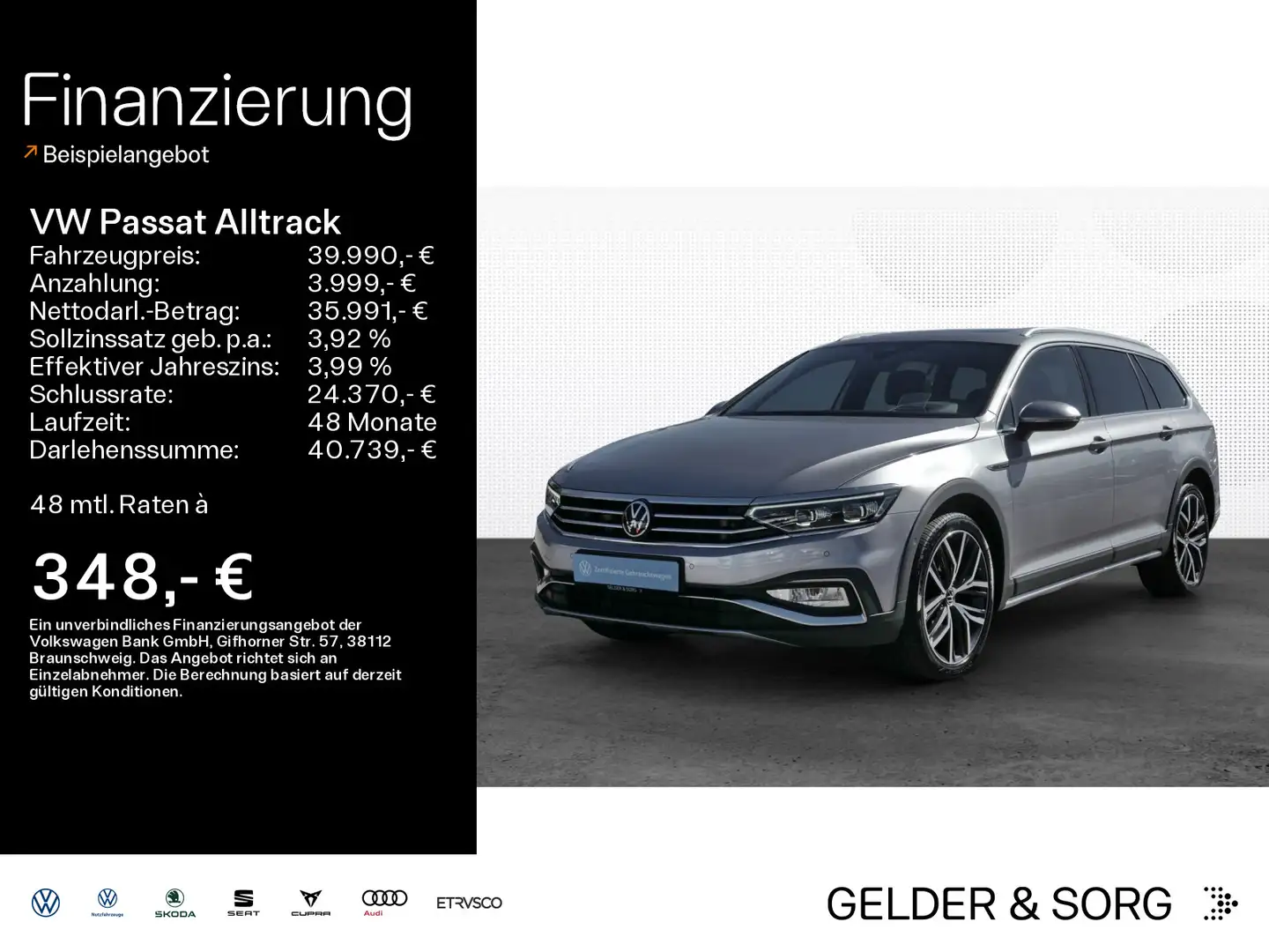 Volkswagen Passat Alltrack Variant 2.0 TDI Pano*Stand*H&K Ezüst - 1