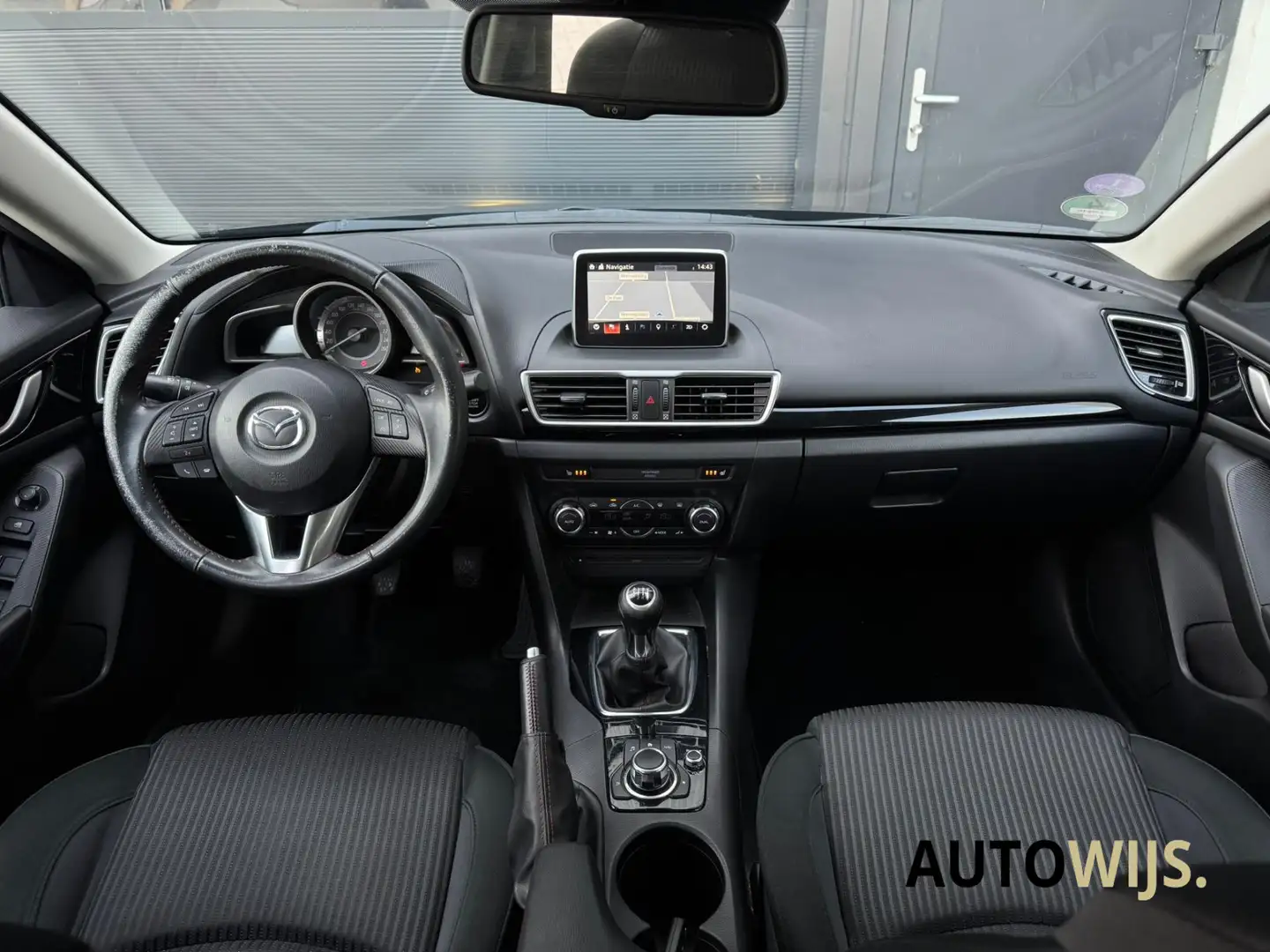 Mazda 3 2.0 GT-M|NAVI|Stoelverw|Xenon|Cruise|LM-VELG Blauw - 2