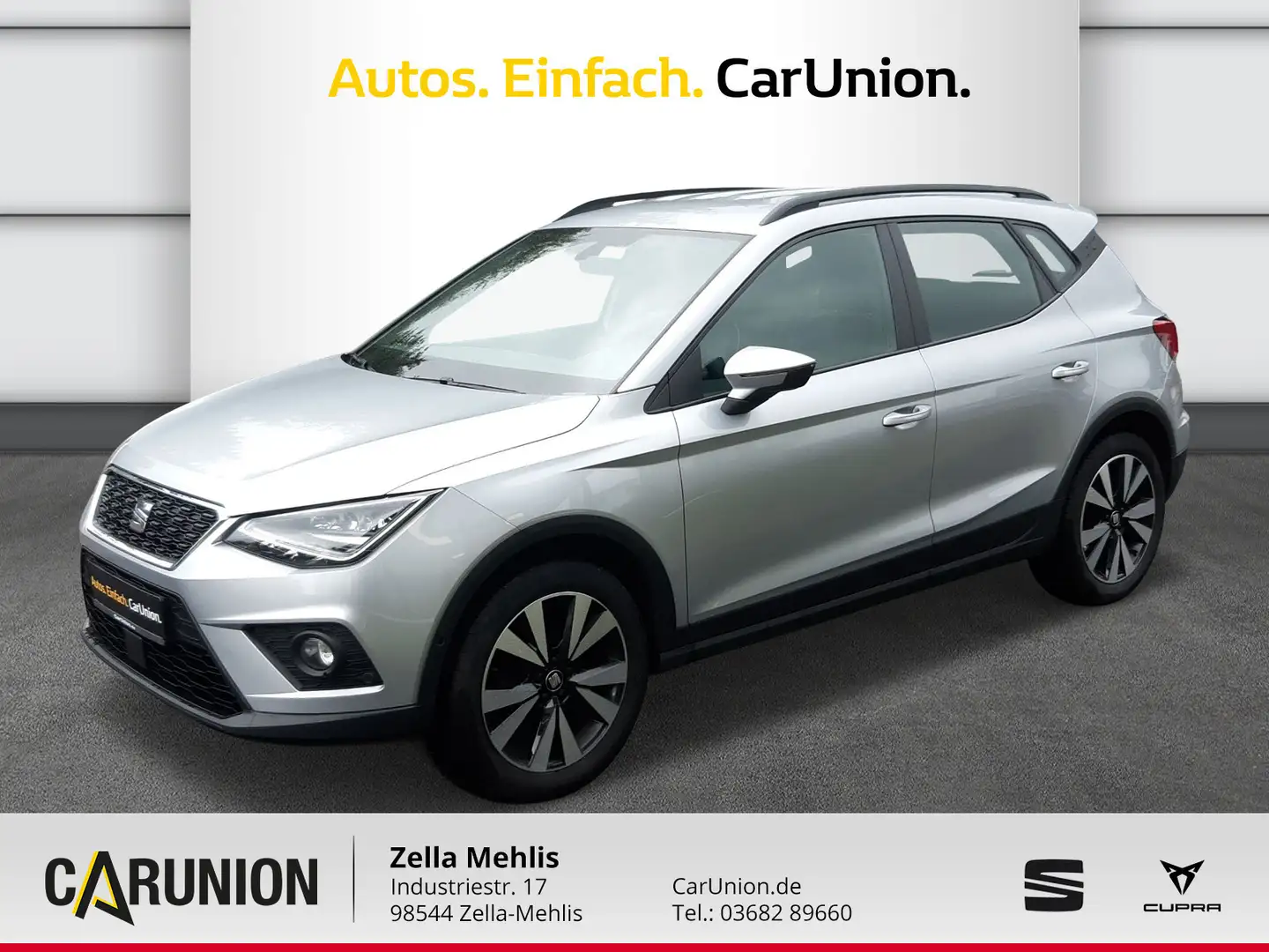 SEAT Arona Beats Fast Lane 1.0l TSI 115 PS 6 Gang*NAV Silber - 1