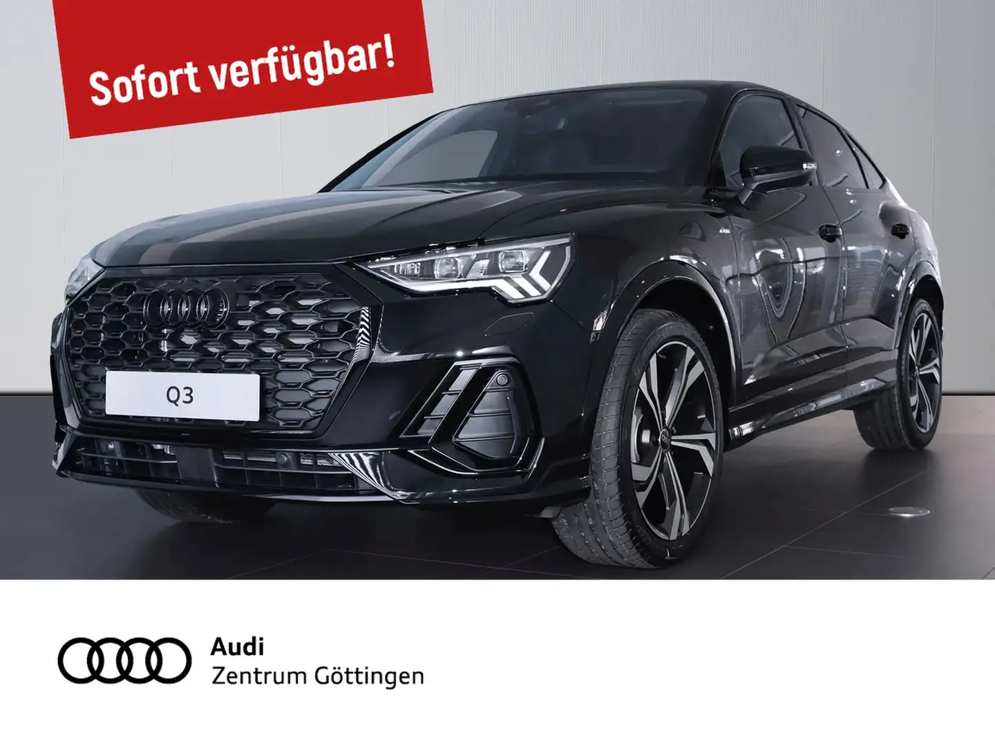 Audi Q3 Sportback S line 35TFSI Str. MATRIX+AHK+SOUND Zwart - 1