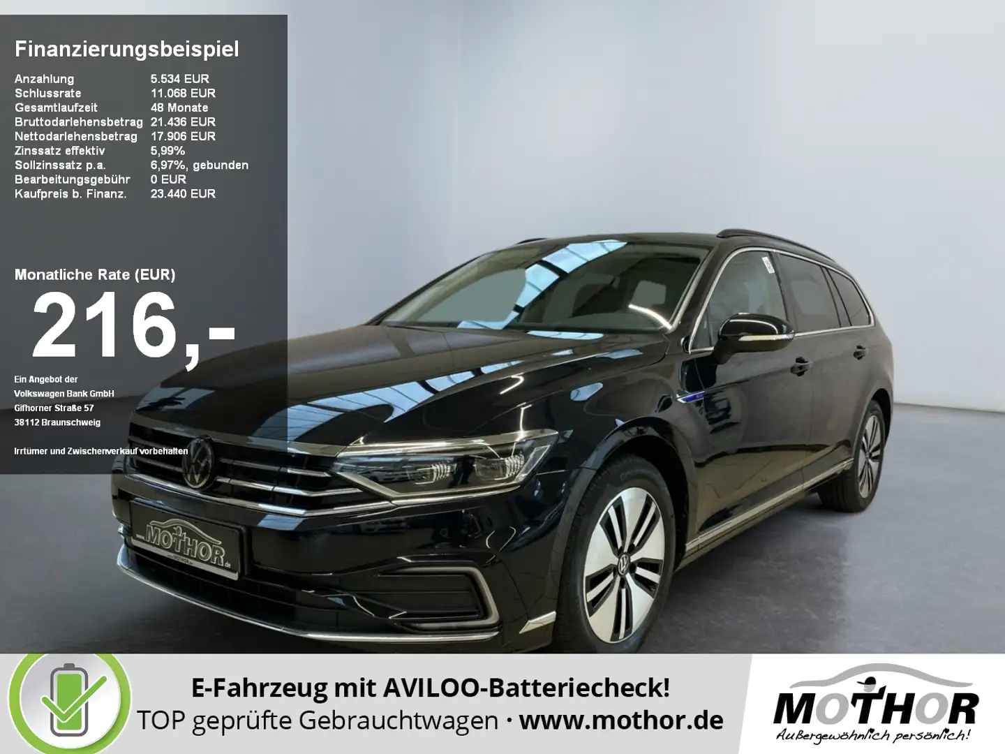 Volkswagen Passat Variant GTE 1.4 TSI DSG Matrix ACC Schwarz - 1