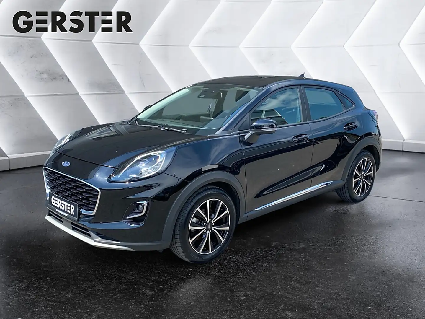 Ford Puma 1,0 EcoBoost Hybrid Titanium Schwarz - 1