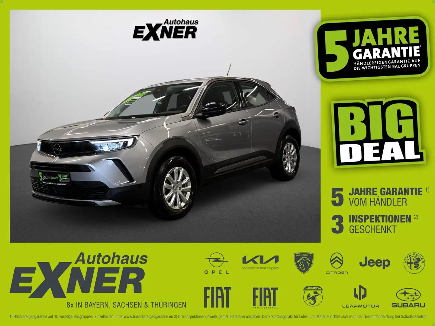 Opel Mokka 1.2 Turbo EDITION LED+SHZ+Winterp.+Kam.+LM Grau - 1