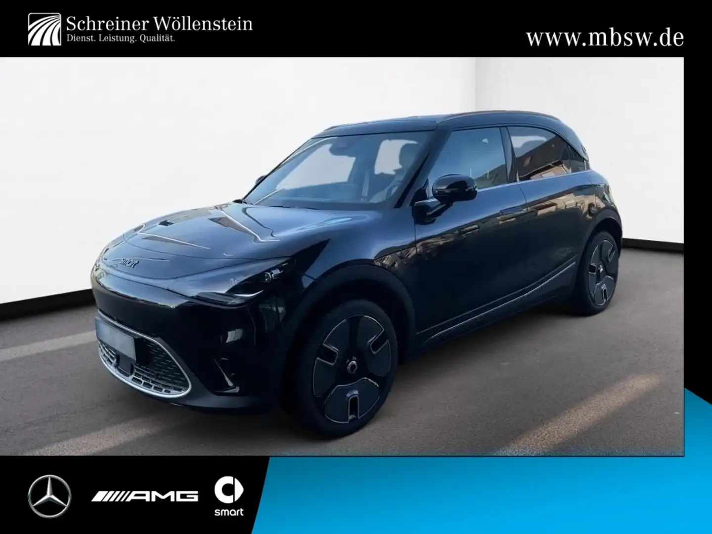 smart #1 Premium 360°*Pano*Wärmep.*Matrix*Distr*SHZ Schwarz - 1