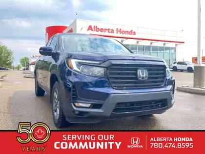 Blue 2022 Honda Ridgeline Pickup Truck Automatic