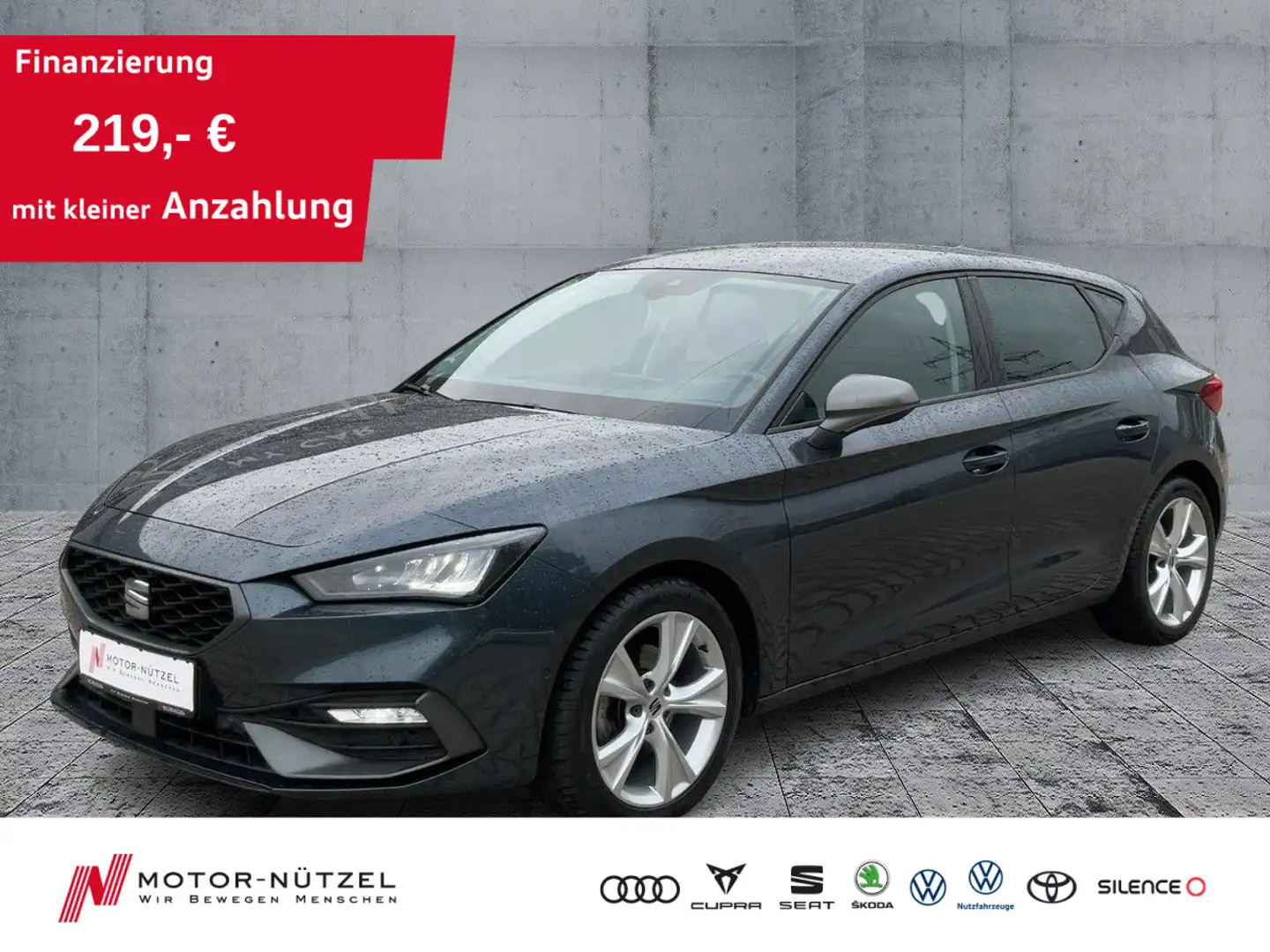 SEAT Leon 2.0 TDI DSG FR-LINE LED+NAV+ACC+SHZ+PDC+RFK Grau - 1