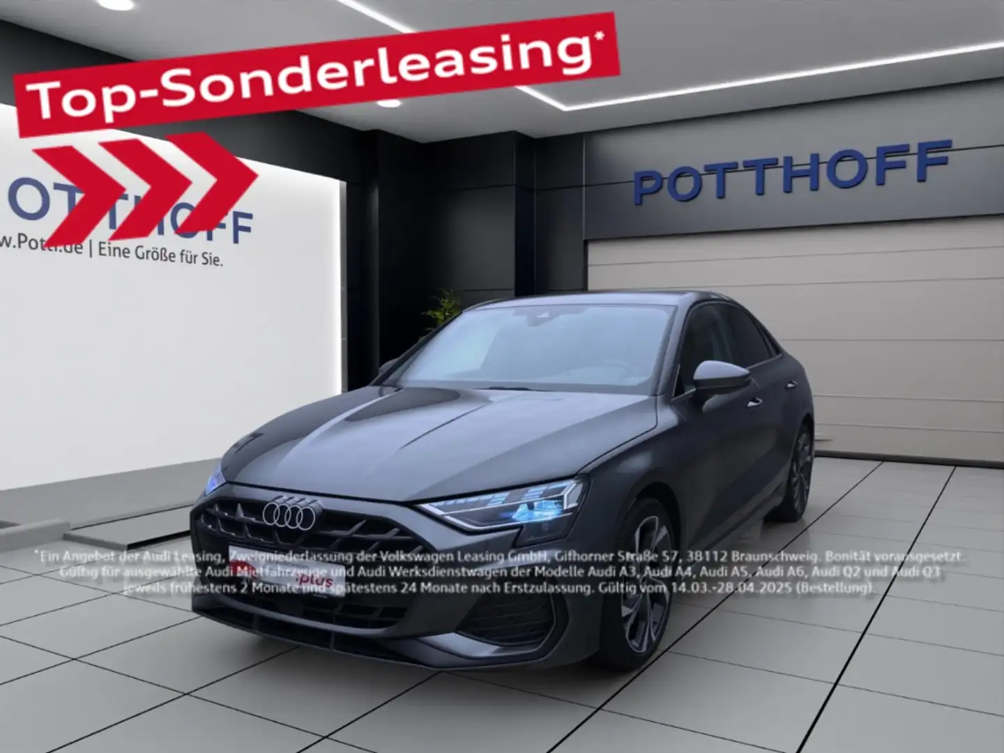 Audi A3 Limousine 30 TFSI S LINE NAVI KAMERA VIRTUAL LM18 Grau - 1