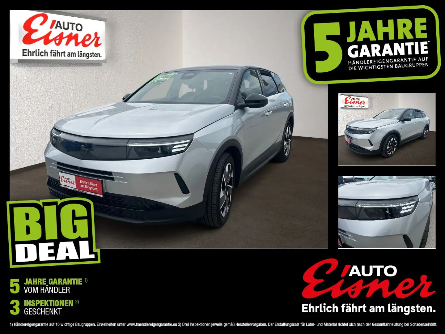 Opel Grandland 1.2 MHEV GS 2xKlima ACC AUT DynLicht Grau - 1